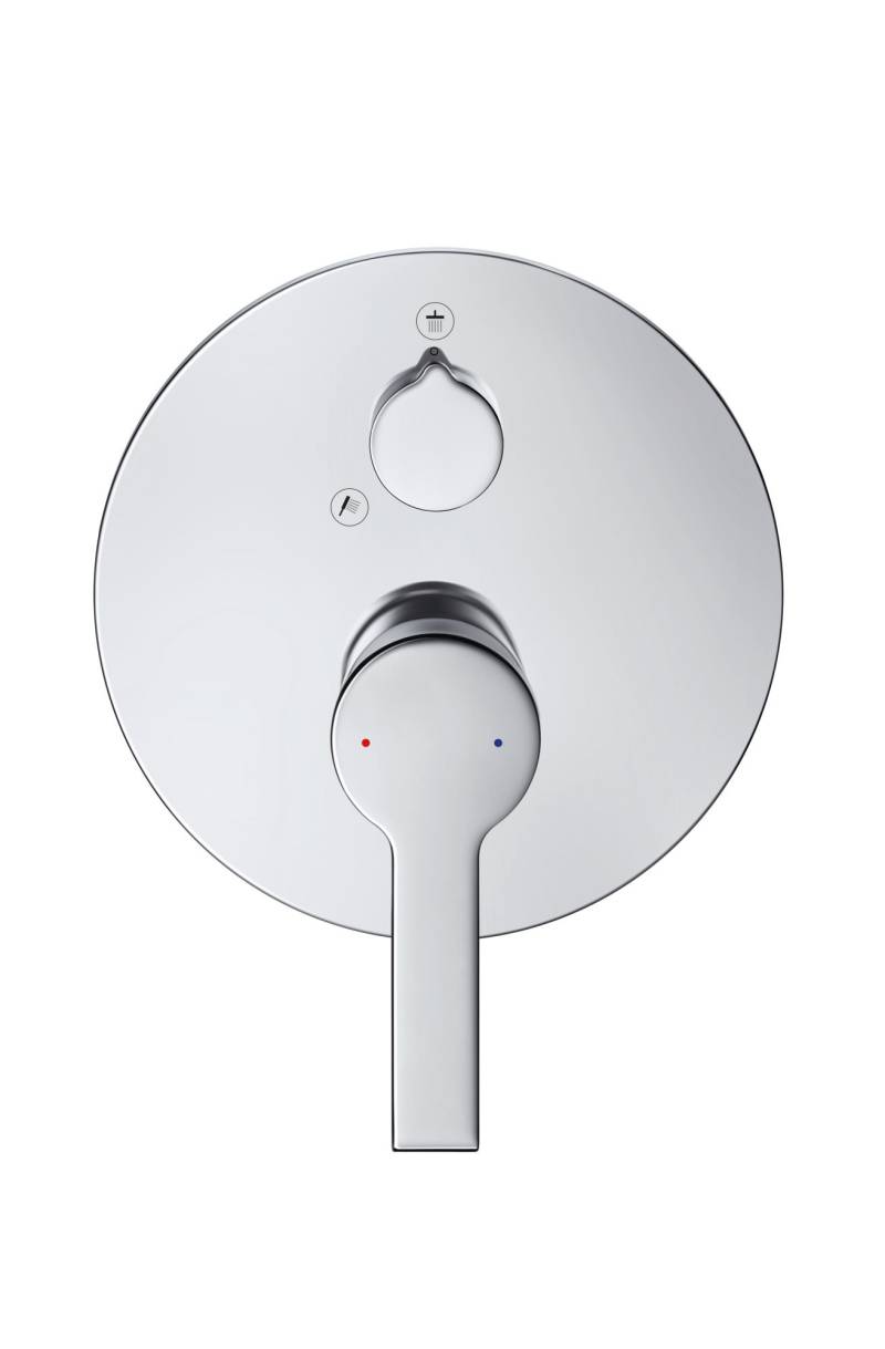 Duravit B.2 Einhebel- Brausemischer Unterputz, runde Rosette, 2 Verbraucher, Umstellung Hand-/ Kopfbrause, B24210012010 von Duravit