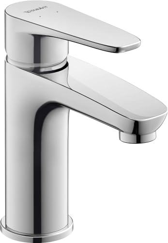 Duravit B.1 Waschtischarmatur, Größe S (Auslauf Höhe 96 mm), Wasserhahn Bad, Waschbecken Armatur mit Keramikkartusche, Chrom von Duravit