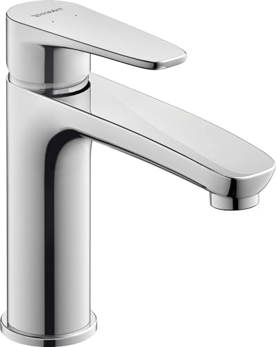 Duravit B.1 Waschtischarmatur, Größe M (Auslauf Höhe 110 mm), Wasserhahn Bad, Waschbecken Armatur mit Keramikkartusche, Chrom von Duravit