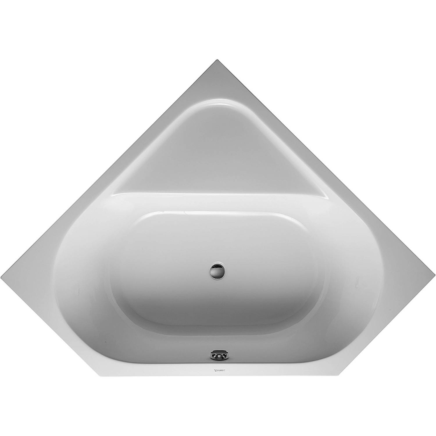 Duravit Badewanne D-Code 140 cm x 140 cm Eckversion Einbauversion Weiß von DURAVIT