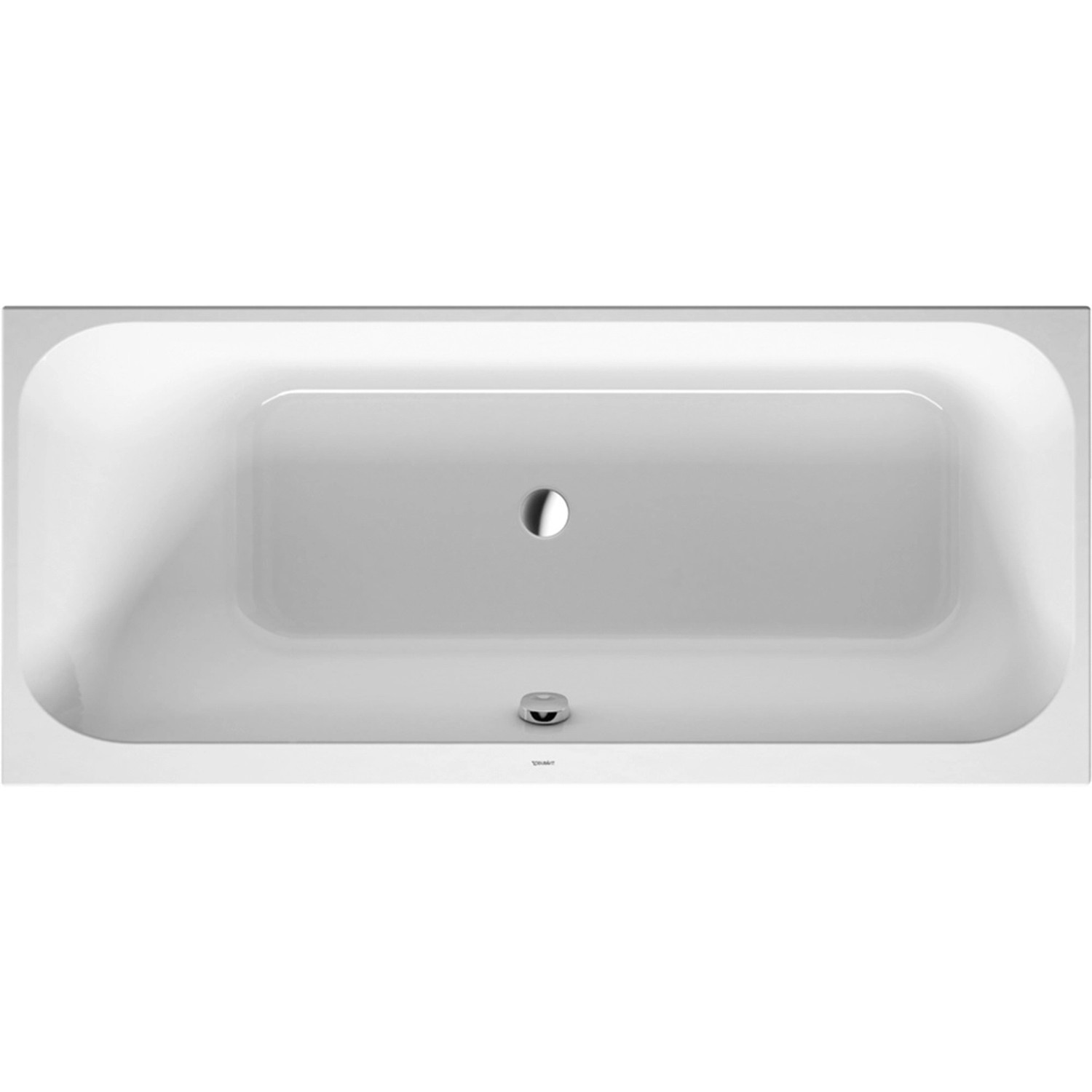 Duravit  Badewanne Happy D.2 160 cm x 70 cm Rückenschräge links Weiß von DURAVIT