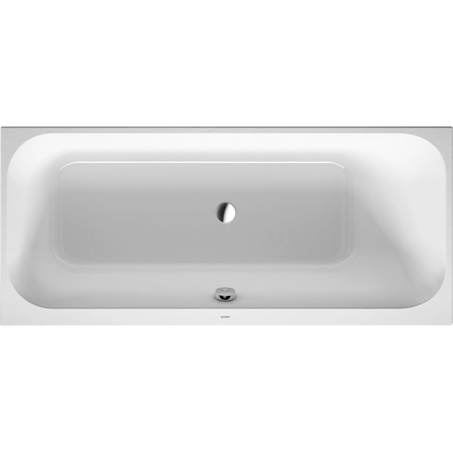 Duravit Badewanne Happy D.2 160 cm x 70 cm Rückenschräge rechts Weiß von DURAVIT