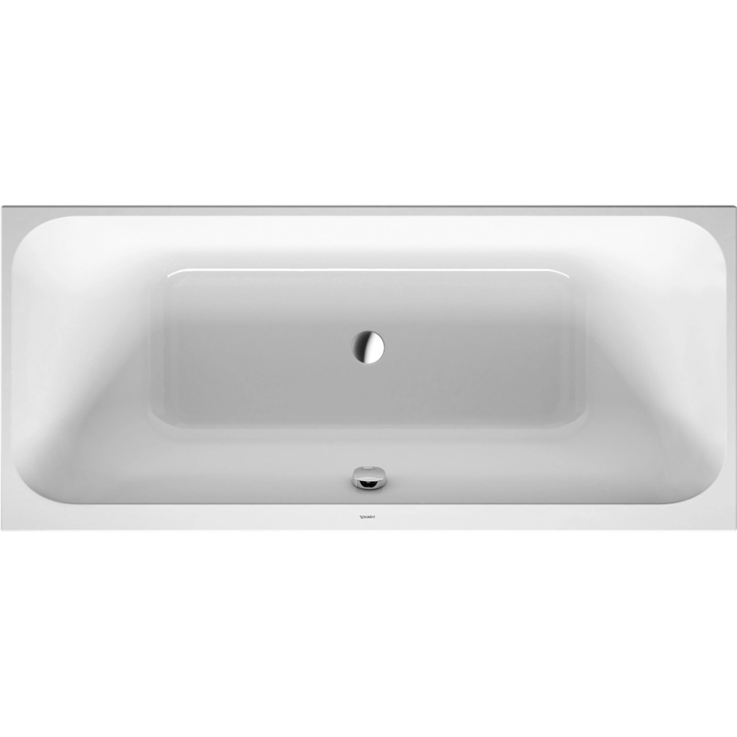 Duravit Badewanne Happy D.2 180 cm x 80 cm 2 Rückenschrägen Weiß von DURAVIT