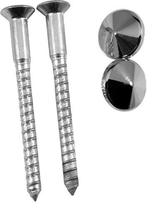 Duravit Befestigung (Paar) mit Zierkopf, chrom, 0067001000 von Duravit