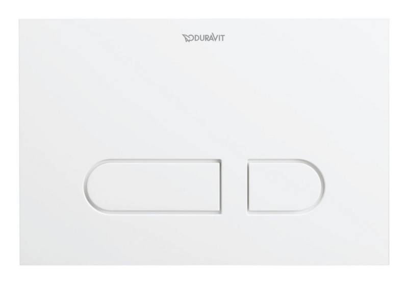 Duravit Betätigungsplatte DuraSystem, Mechanisch für WC 217 x 146,5 mm - Weiß von Duravit