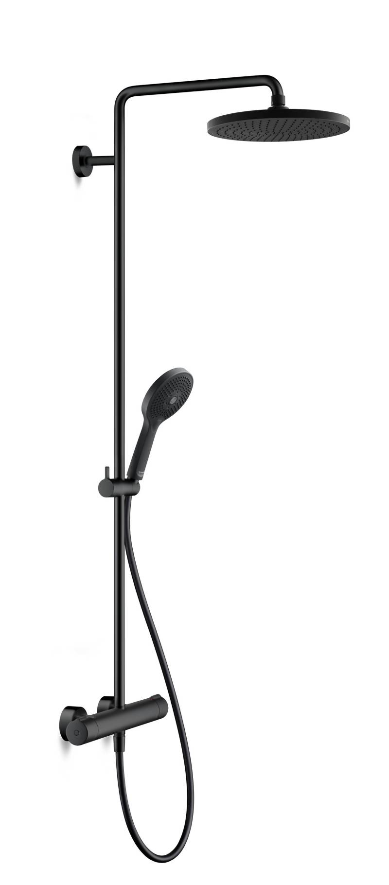 Duravit C.1 Shower System, mit Brausethermostat, inklusive Hand-/ Kopfbrause, Ausladung 350mm, C14280008046 von Duravit