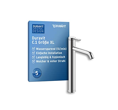 Duravit C11040 C.1 Waschtischarmatur, Chrom, XL von Duravit