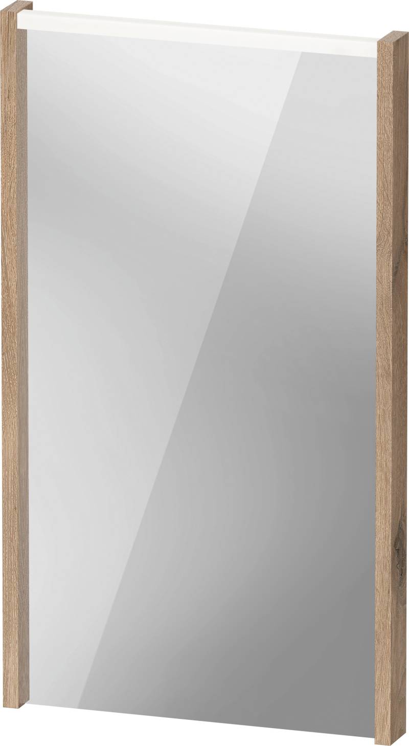 Duravit D-Code Spiegel, LED-Lichtfeld oben, 400x700mm, externer Lichtschalter notwendig, 3 W, DC7075055550000 von Duravit