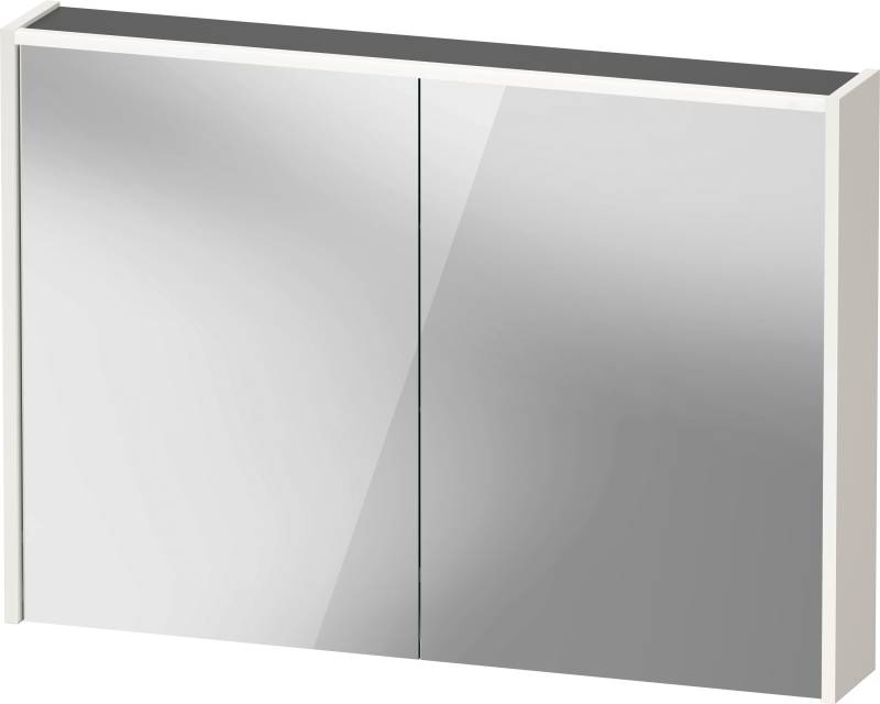 Duravit D-Code Spiegelschrank, Steckdose Typ J (CH, LI), 2 Türen, LED-Lichtfeld oben, 1000x700mm, 7 W, DC7107022222000 von Duravit
