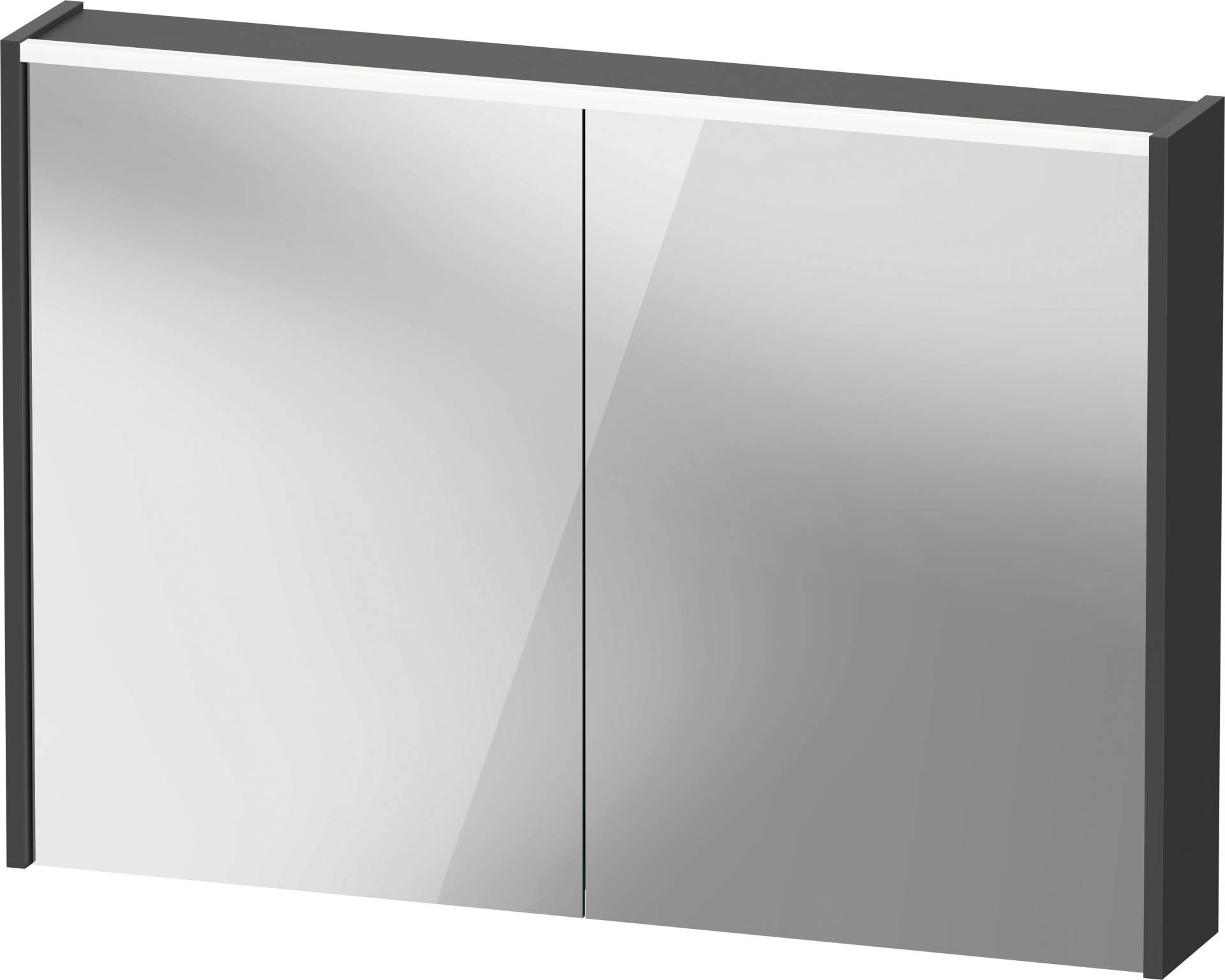 Duravit D-Code Spiegelschrank, Steckdose Typ J (CH, LI), 2 Türen, LED-Lichtfeld oben, 1000x700mm, 7 W, DC7107049492000 von Duravit