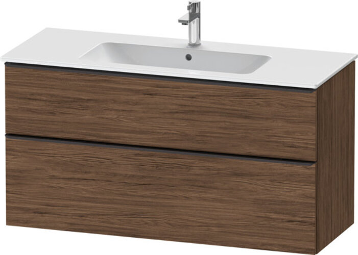 Duravit D-Neo, Waschtischunterbau wandhängend, Breite 1210 x Tiefe 462mm, 1x Schubkasten, 1x Auszug, mit Griff, DE436402121 Duravit D-Neo, Waschtischunterbau wandhängend, Breite 1210 x Tiefe 462mm, 1x Schubkasten, 1x Auszug, mit Griff, DE436402121 von Duravit