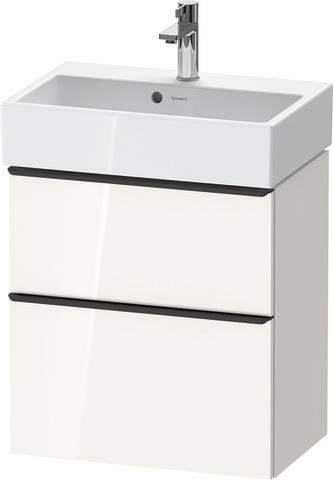 Duravit D-Neo Waschtischunterbau wandhängend Basalt Matt 584x372x625 mm - DE4329004430000 DE4329004430000 von Duravit