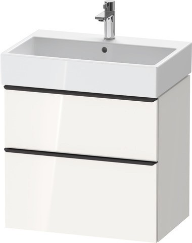 Duravit D-Neo Waschtischunterbau wandhängend Weiß Hochglanz 684x442x625 mm - DE4372034220000 DE4372034220000 von Duravit