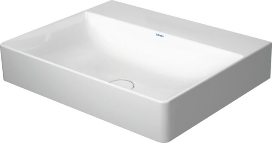 Duravit DuraSquare Waschtisch, 60x47cm, ohne Hahnloch, ohne Überlauf, von unten glasiert, 2353600070 von Duravit