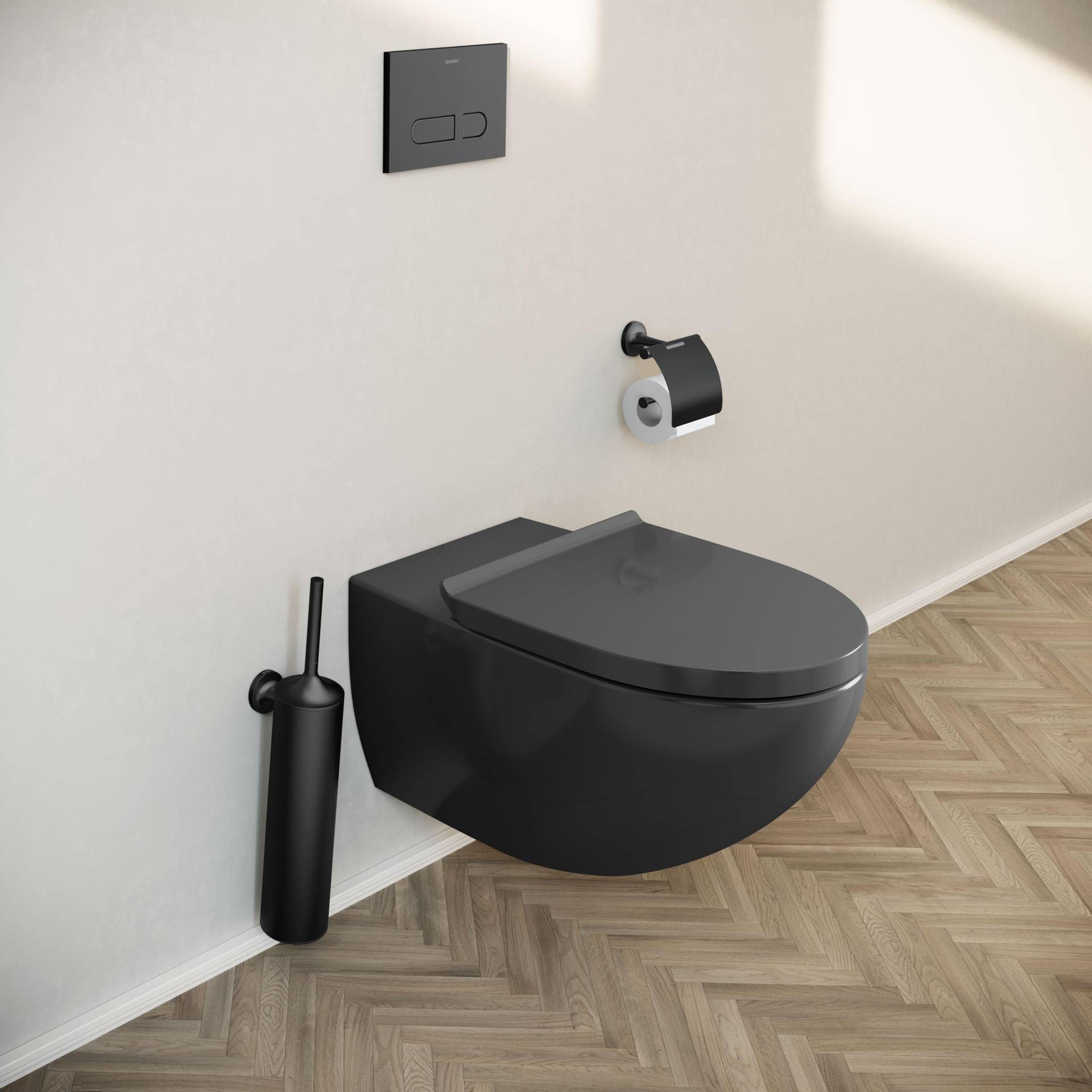 Duravit DuraVento WC-Set spülrandlos, inkl. Deckel mit Absenkautomatik – Farbe wählbar von Duravit