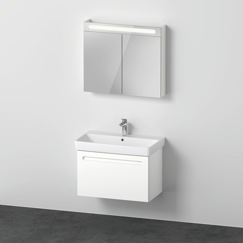Duravit Duravit No.1 Möbelwaschtisch mit Waschtischunterbau und Spiegelschrank 800x450x2000 mm - N10 N10169018180000 von Duravit