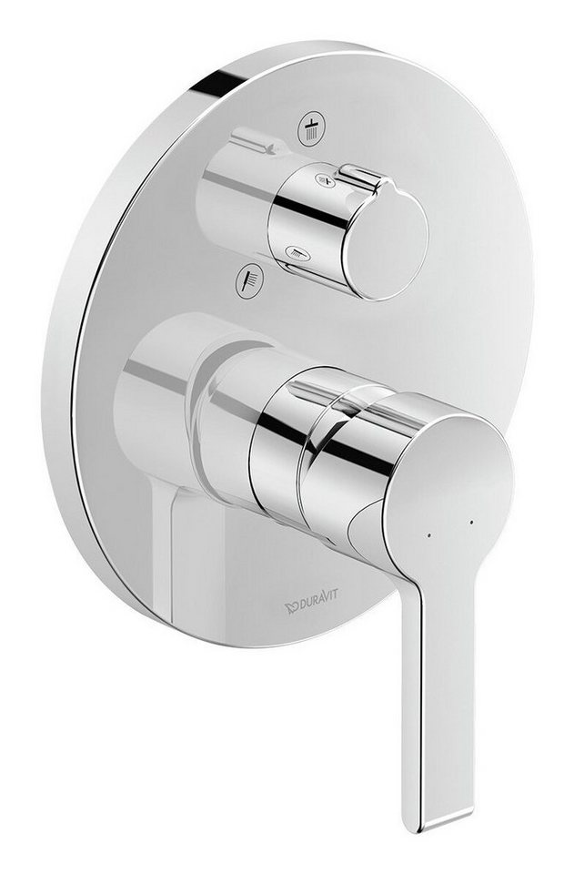 Duravit Duscharmatur B.2 Einhebel Unterputz mit Umstellventil Ø 170 mm - Chrom Hochglanz von Duravit