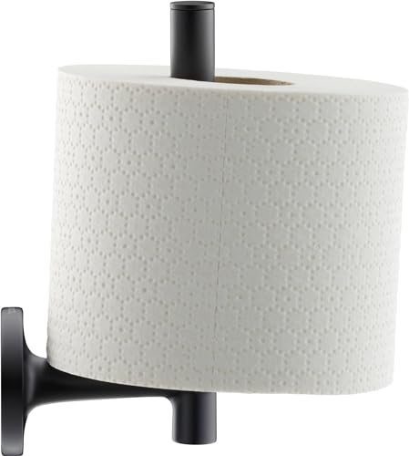 Duravit Ersatzrollenhalter Starck T, Toilettenpapierrollenhalter für 1 Rolle, Klopapierhalter Wandmontage, Schwarz Matt von Duravit