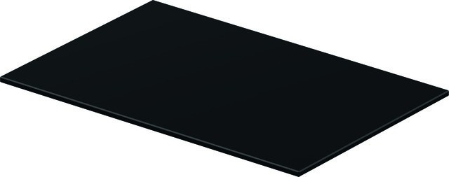 Duravit DuraSquare Glaseinleger Schwarz 470x310x8 mm - 0099718400 99718400 von Duravit