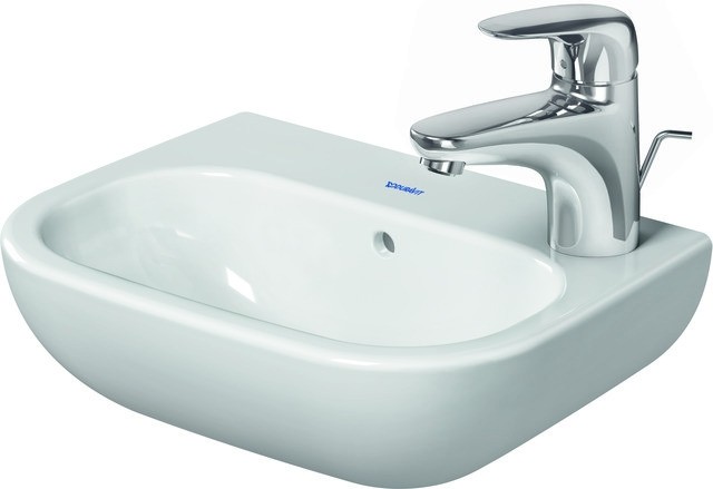 Duravit D-Code Handwaschbecken Weiß Hochglanz 360 mm - 0705360008 0705360008 von Duravit