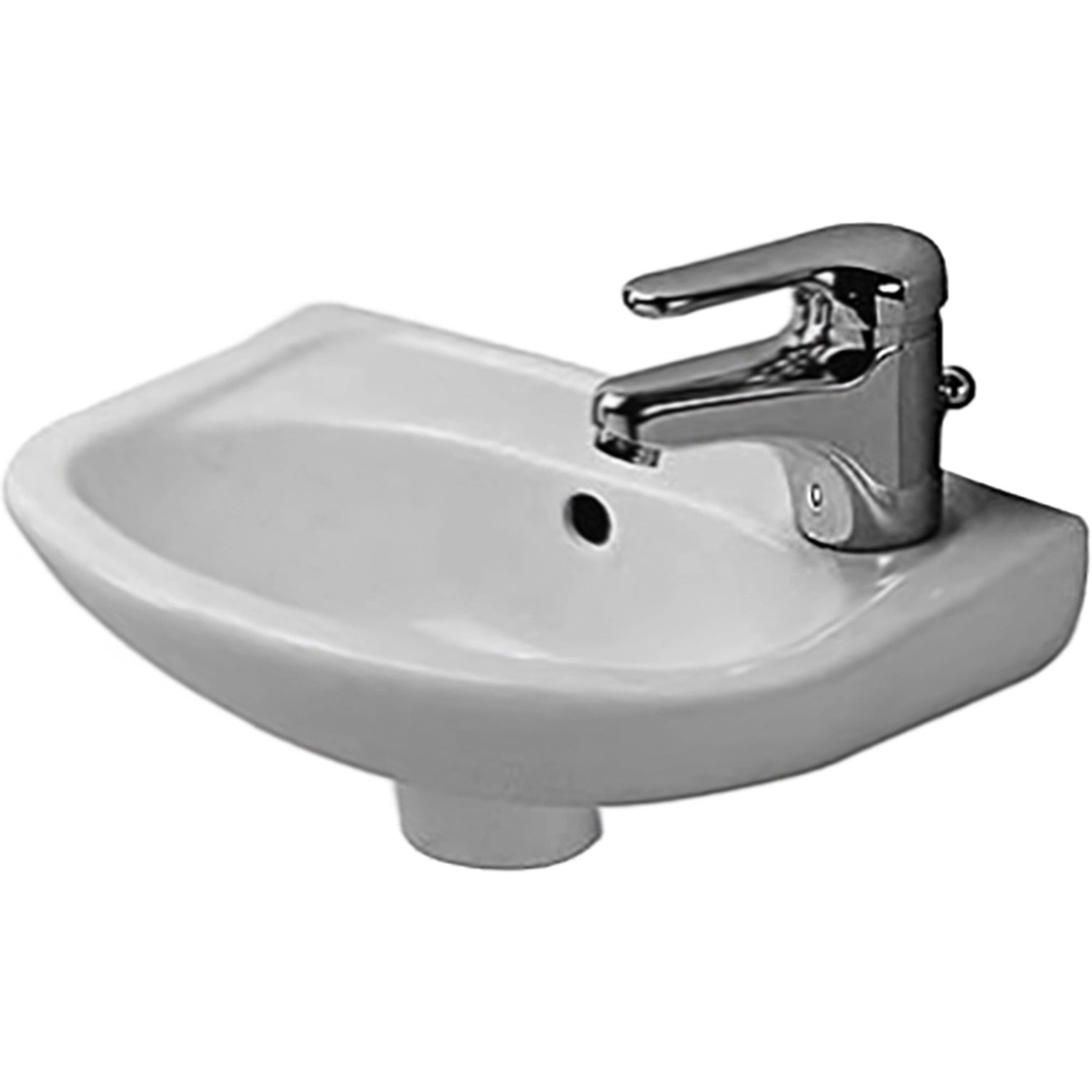 Duravit Handwaschbecken Duraplus Compact 36,5 cm mit Hahnloch li./re. von DURAVIT