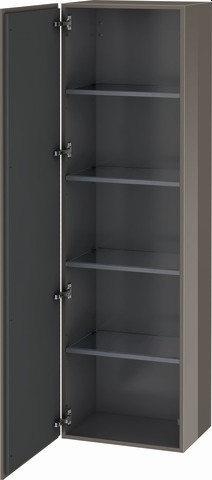 Duravit L-Cube Hochschrank Flanell Grau Hochglanz 500x363x1760 mm - LC1181L8989 LC1181L8989 von Duravit