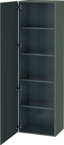 Duravit L-Cube Hochschrank Flanell Grau Seidenmatt 500x363x1760 mm - LC1181L9090 LC1181L9090 von Duravit