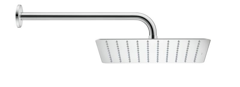 Duravit Kopfbrause 1jet 200, eckig, Chrom Hochglanz, UV0660030010 von Duravit