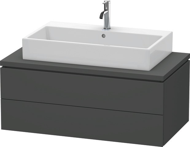 Duravit L-Cube Konsolenwaschtischunterbau wandhängend Graphit Matt 1020x547x400 mm - LC5819049490A00 LC5819049490A00 von Duravit