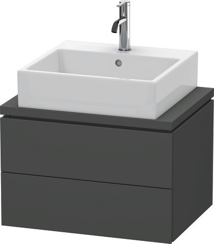 Duravit L-Cube Konsolenwaschtischunterbau wandhängend Graphit Matt 620x477x400 mm - LC5805049490E00 LC5805049490E00 von Duravit