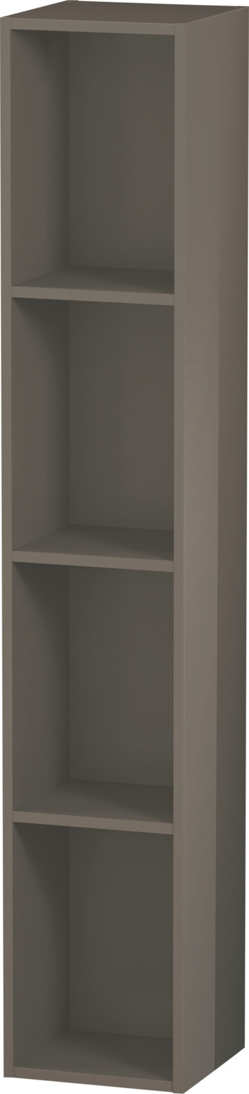 Duravit L-Cube Regalelement, Breite 180mm, Tiefe 180mm, vertikal, 4 Fächer, LC120508989 von Duravit