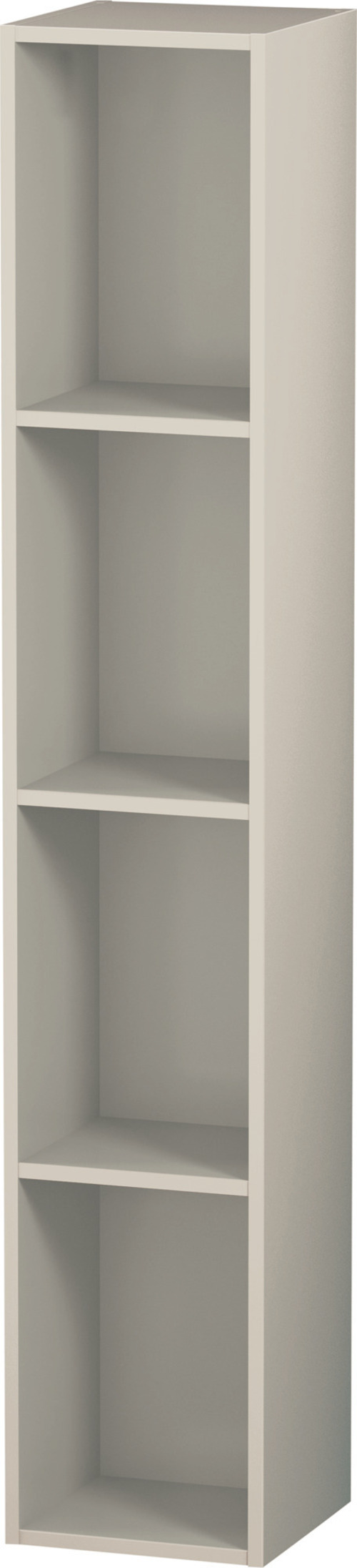 Duravit L-Cube Regalelement, Breite 180mm, Tiefe 180mm, vertikal, 4 Fächer, LC120509191 von Duravit