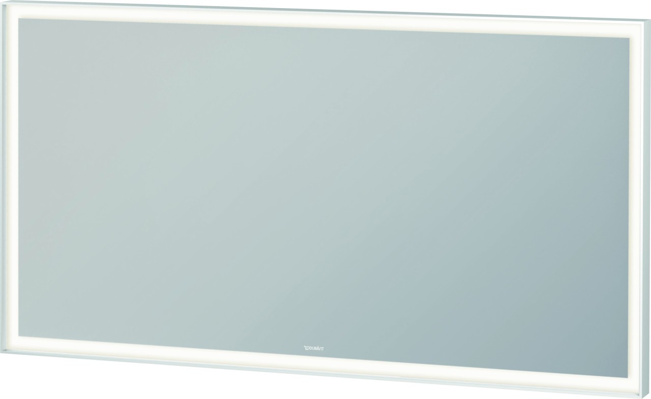 Duravit L-Cube Spiegel Weiß Aluminium Matt 1300x67x700 mm - LC7388018180000 LC7388018180000 von Duravit