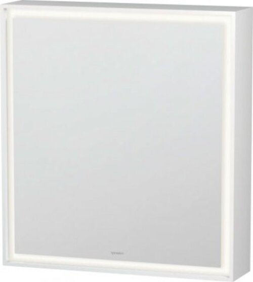 Duravit L-Cube Spiegelschrank mit LED-Beleuchtung, Anschlag rechts, Breite 650mm (Wandvorbau), LC7550R0000 von Duravit