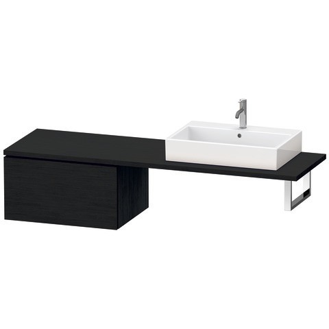 Duravit L-Cube Unterschrank für Konsole Eiche Schwarz Matt 720x547x400 mm - LC5854016160E00 LC5854016160E00 von Duravit