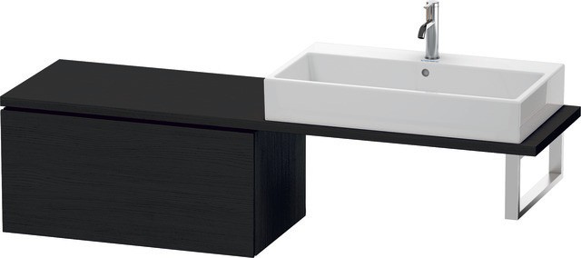 Duravit L-Cube Unterschrank für Konsole Eiche Schwarz Matt 820x477x400 mm - LC5824016160A00 LC5824016160A00 von Duravit