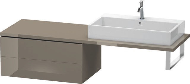 Duravit L-Cube Unterschrank für Konsole Flanell Grau Hochglanz 820x547x400 mm - LC5839089890E00 LC5839089890E00 von Duravit