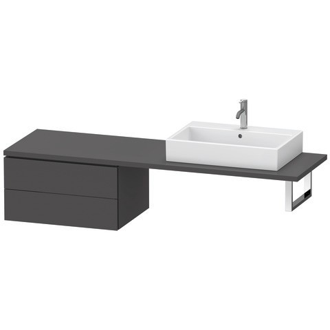 Duravit L-Cube Unterschrank für Konsole Graphit Matt 720x547x400 mm - LC5859049490A00 LC5859049490A00 von Duravit