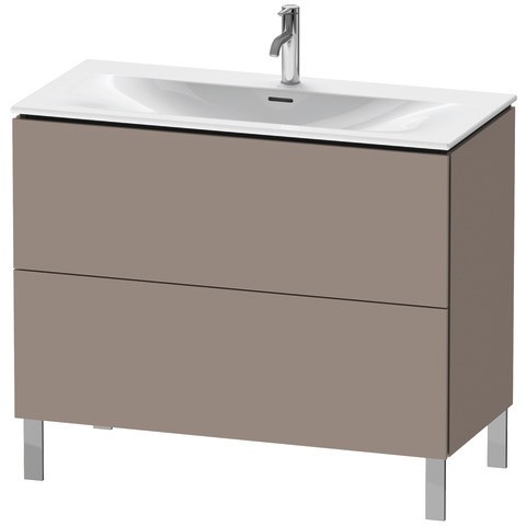 Duravit L-Cube Waschtischunterbau bodenstehend Basalt Matt 1020x481x704 mm - LC6598043430E00 LC6598043430E00 von Duravit