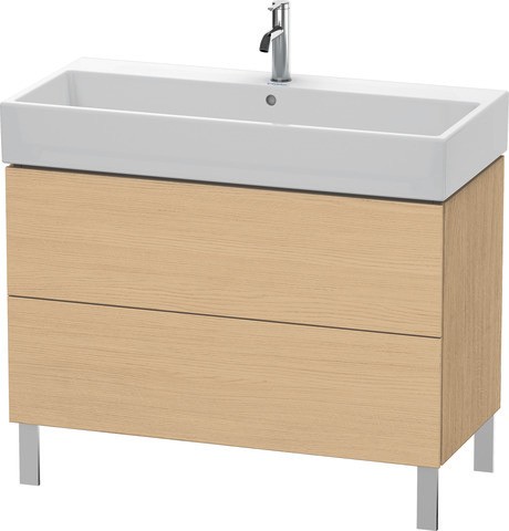 Duravit L-Cube Waschtischunterbau bodenstehend Natur Eiche Matt 984x459x582 mm - LC6778030300A00 LC6778030300A00 von Duravit