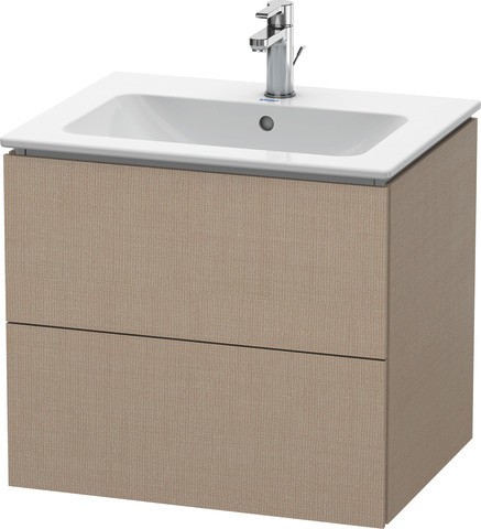 Duravit L-Cube Waschtischunterbau wandhängend Leinen Matt 620x481x550 mm - LC6240075750A00 LC6240075750A00 von Duravit