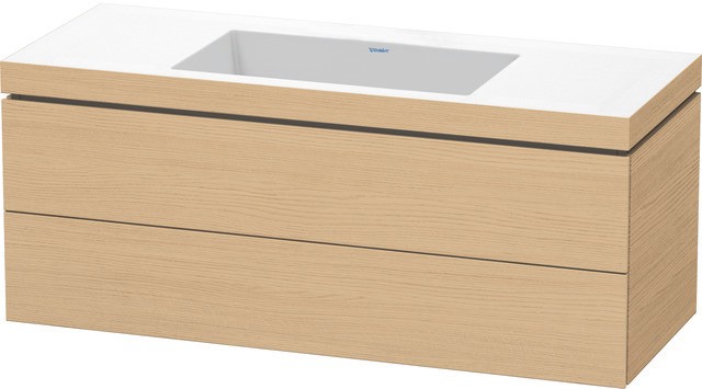 Duravit L-Cube c-bonded Set wandhängend Natur Eiche 1200x480x500 mm - LC6929N30300A00 LC6929N30300A00 von Duravit