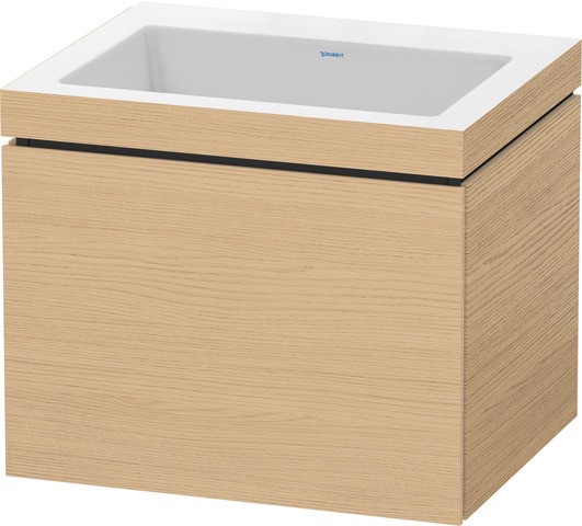 Duravit L-Cube c-bonded Set wandhängend Natur Eiche 600x480x500 mm - LC6916N30300A00 LC6916N30300A00 von Duravit