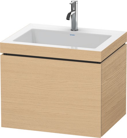 Duravit L-Cube c-bonded Set wandhängend Natur Eiche 600x480x500 mm - LC6916O30300A00 LC6916O30300A00 von Duravit