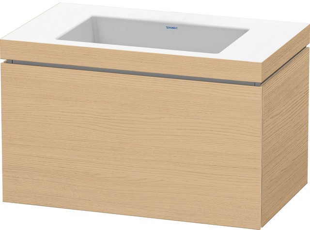 Duravit L-Cube c-bonded Set wandhängend Natur Eiche 800x480x500 mm - LC6917N30300E00 LC6917N30300E00 von Duravit