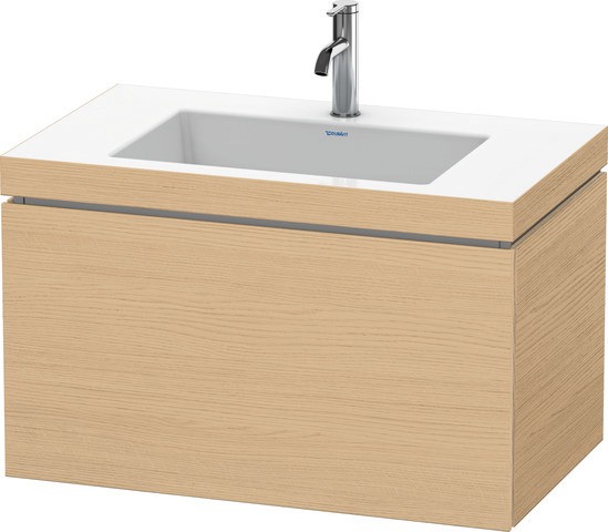 Duravit L-Cube c-bonded Set wandhängend Natur Eiche 800x480x500 mm - LC6917O30300E00 LC6917O30300E00 von Duravit