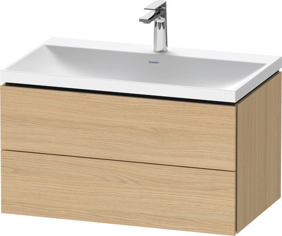 Duravit L-Cube c-shaped Set wandhängend Natur Eiche Matt 800x480x480 mm - LC6951O30300000 LC6951O30300000 von Duravit