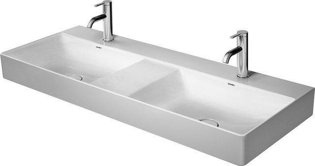 Duravit DuraSquare Waschtisch Weiß Hochglanz 1200 mm - 2353120079 2353120079 von Duravit