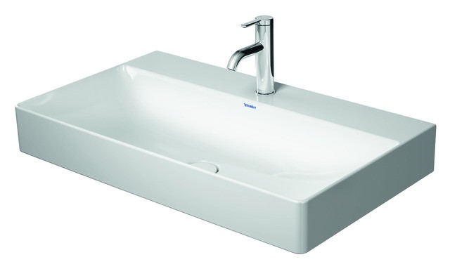 Duravit DuraSquare Waschtisch Weiß Hochglanz 800 mm - 23538000411 23538000411 von Duravit