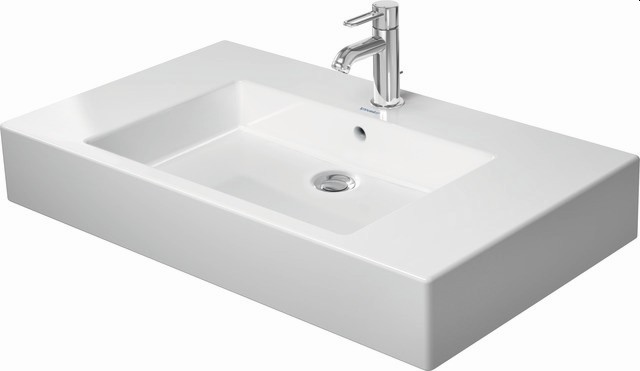 Duravit Vero Waschtisch Weiß Hochglanz 850 mm - 0329850000 0329850000 von Duravit